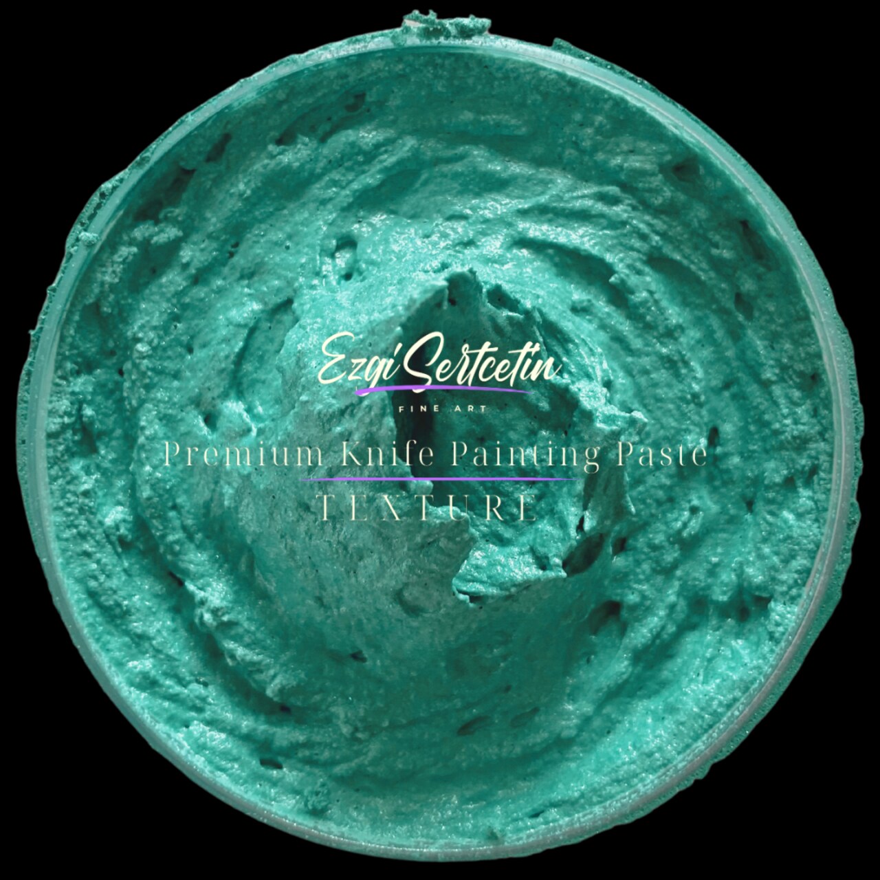 Premium Palette Knife Painting Paste|Modeling Paste|Texture Paste|Authentic Bright Colors|Ready to Use|Easy to Apply| 6oz by Volume|Ezgi Sertcetin